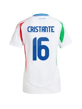 Italien Bryan Cristante #16 Auswärtstrikot für Frauen EM 2024 Kurzarm